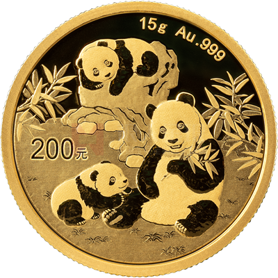 2025版熊貓15克普制金質紀念幣 2025版熊貓15克普制金質紀念幣